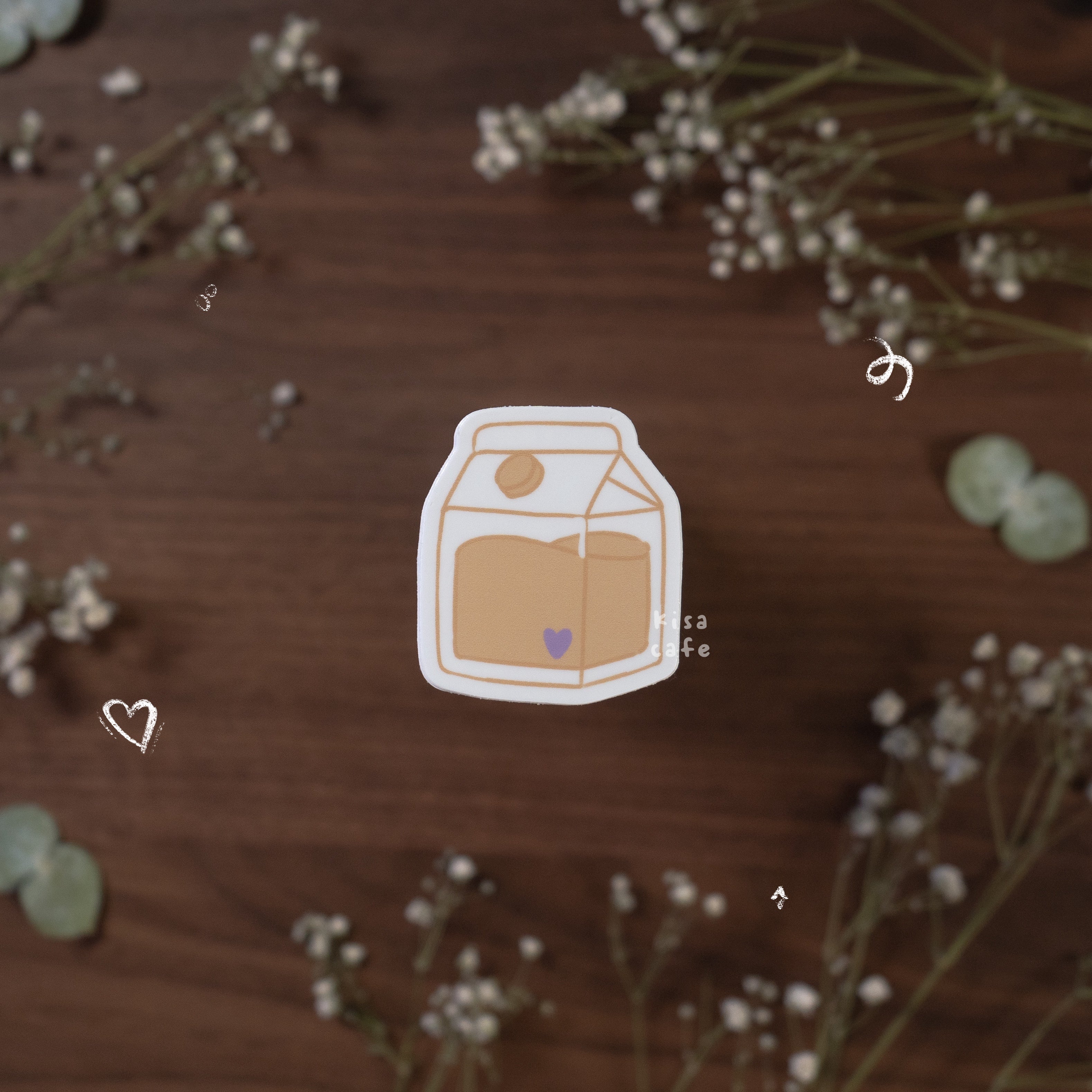 Boba Cafe: Milk Jar Sticker