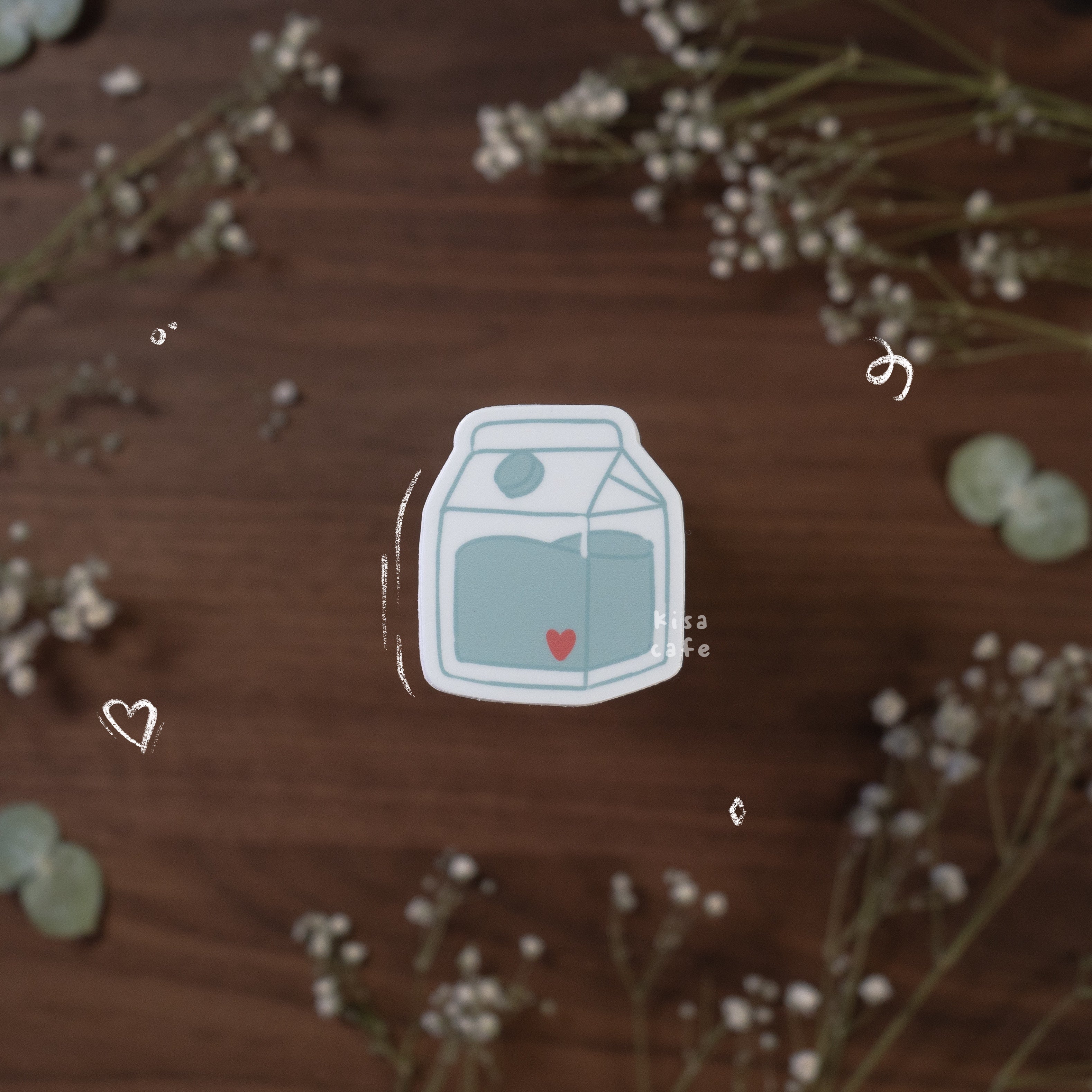 Boba Cafe: Milk Jar Sticker