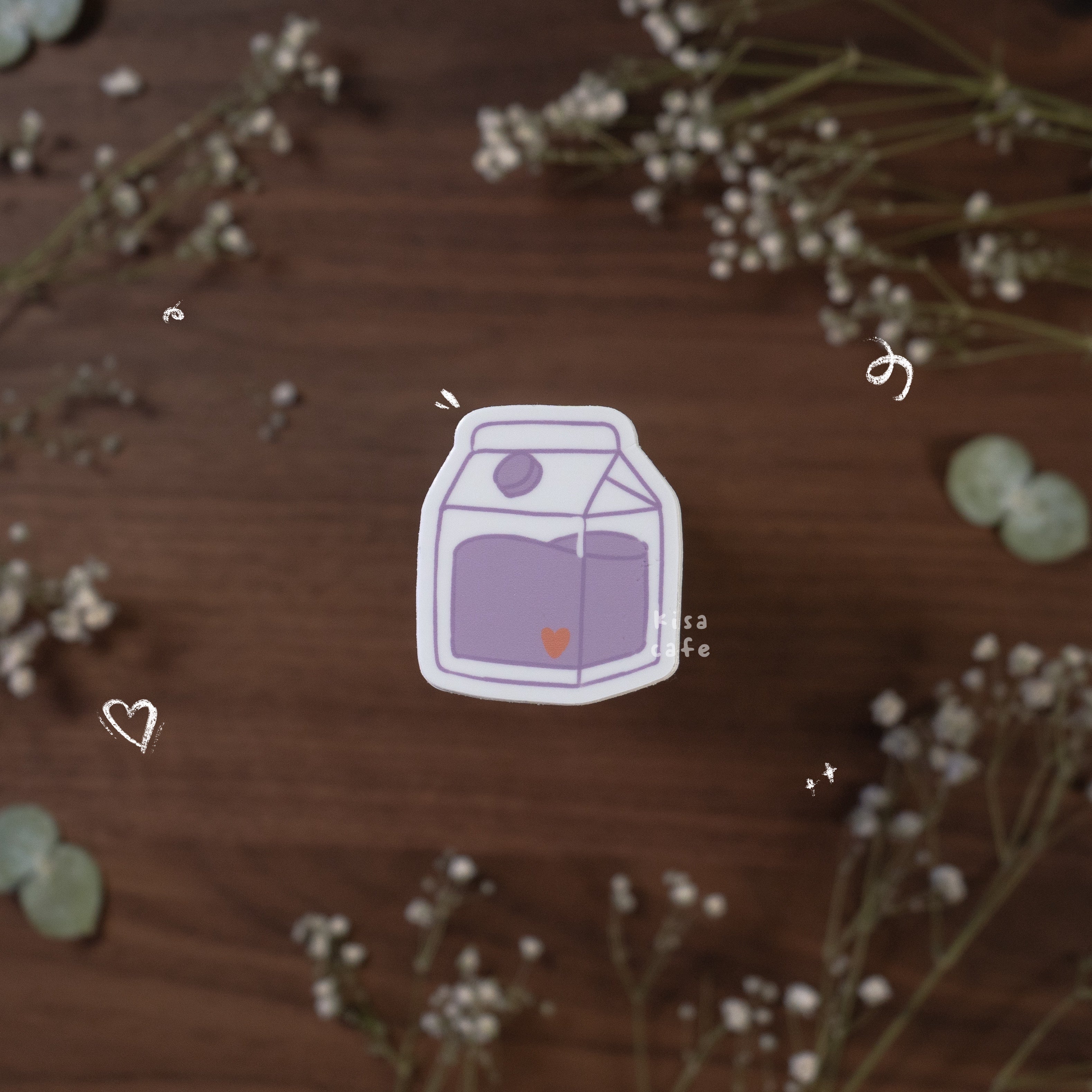 Boba Cafe: Milk Jar Sticker