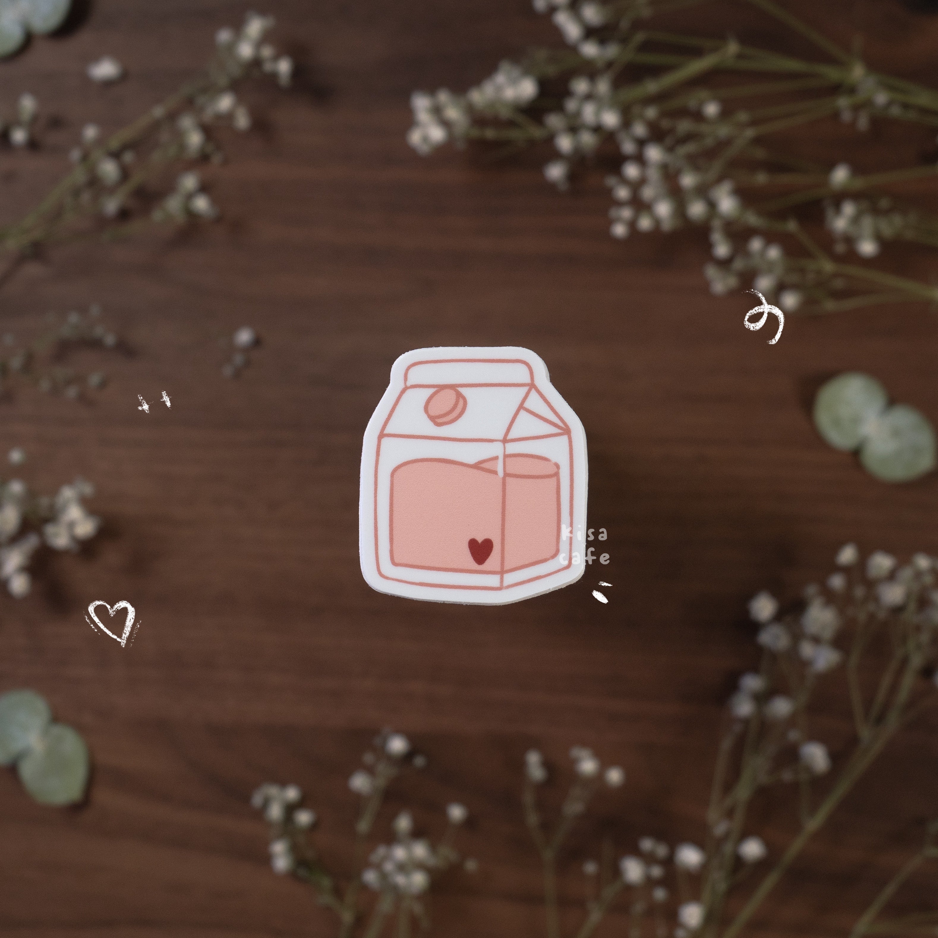 Boba Cafe: Milk Jar Sticker