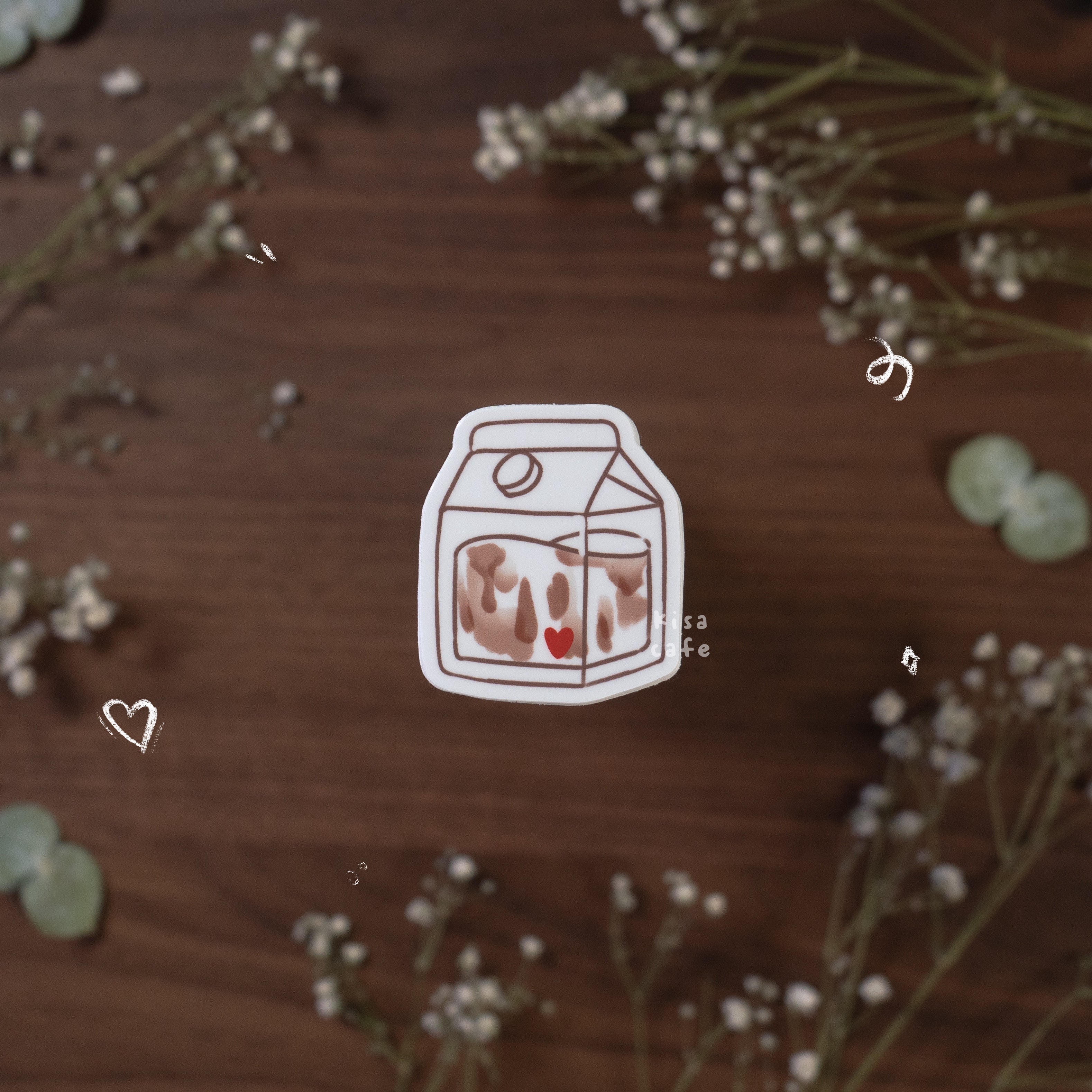 Boba Cafe: Milk Jar Sticker