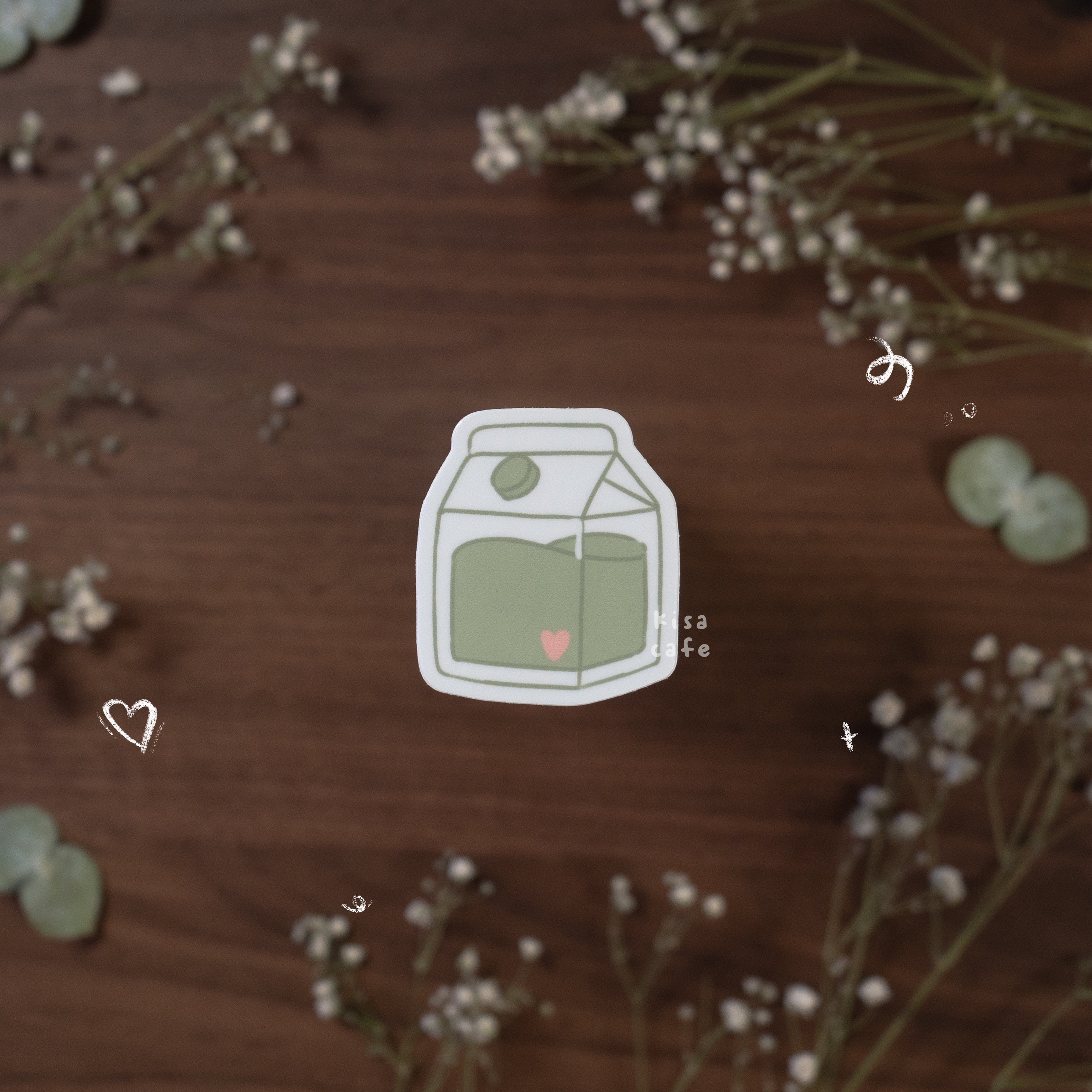 Boba Cafe: Milk Jar Sticker