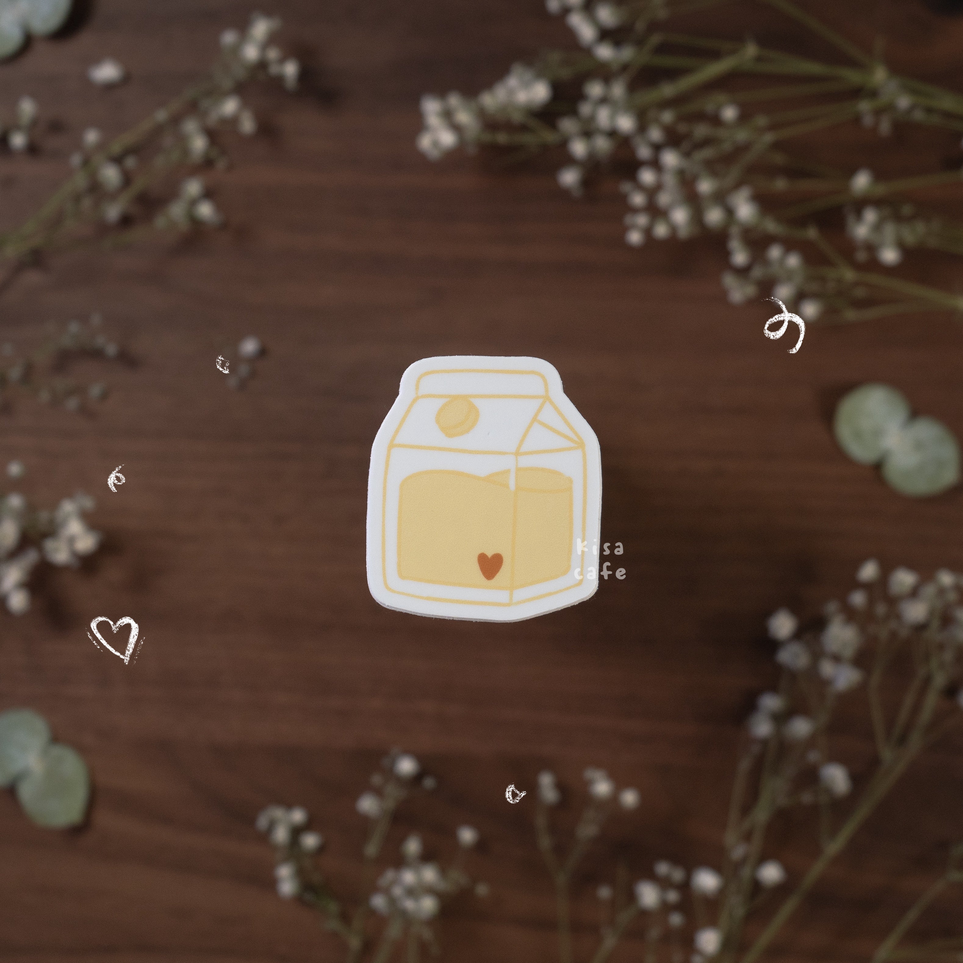 Boba Cafe: Milk Jar Sticker