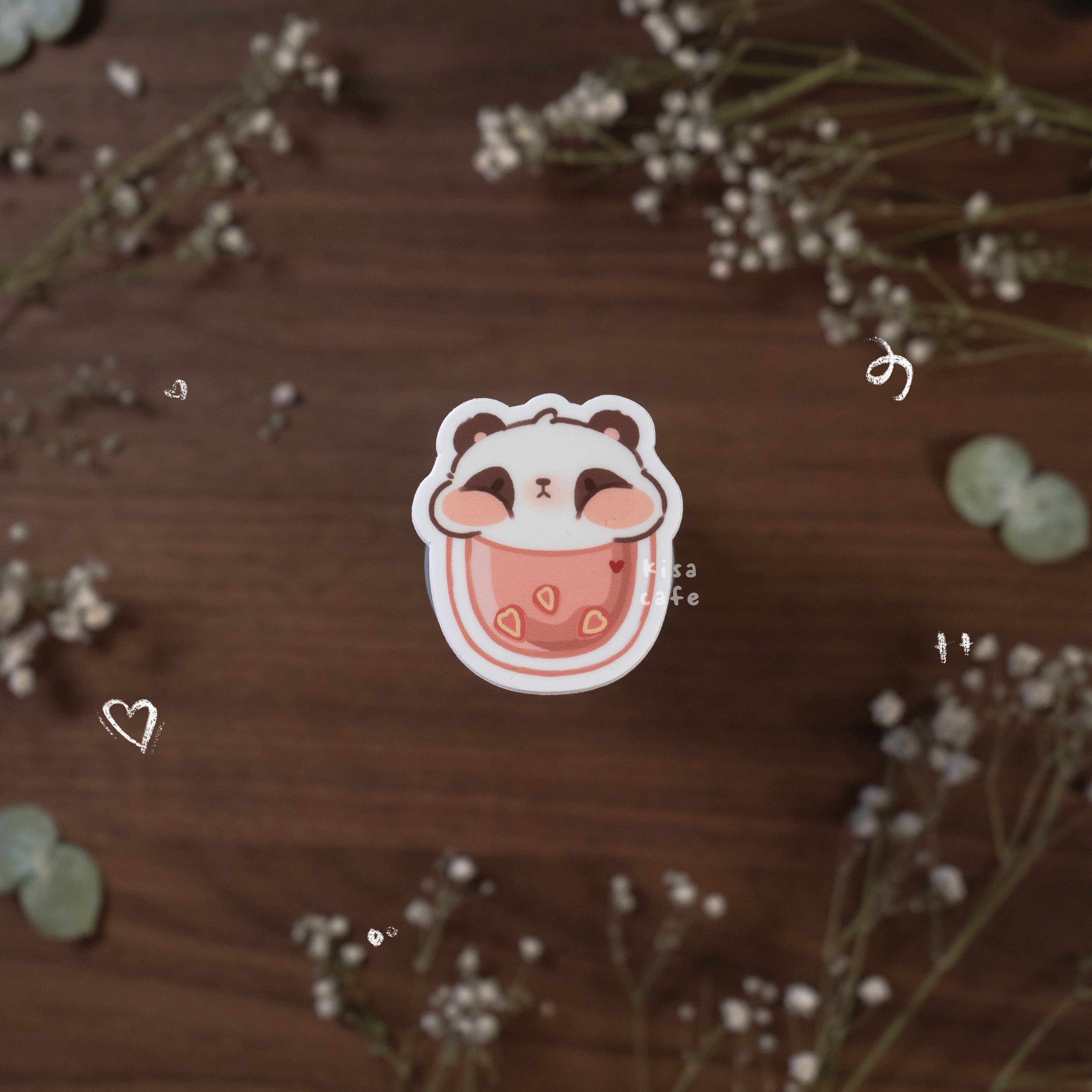 Boba Cafe: Panda Sticker