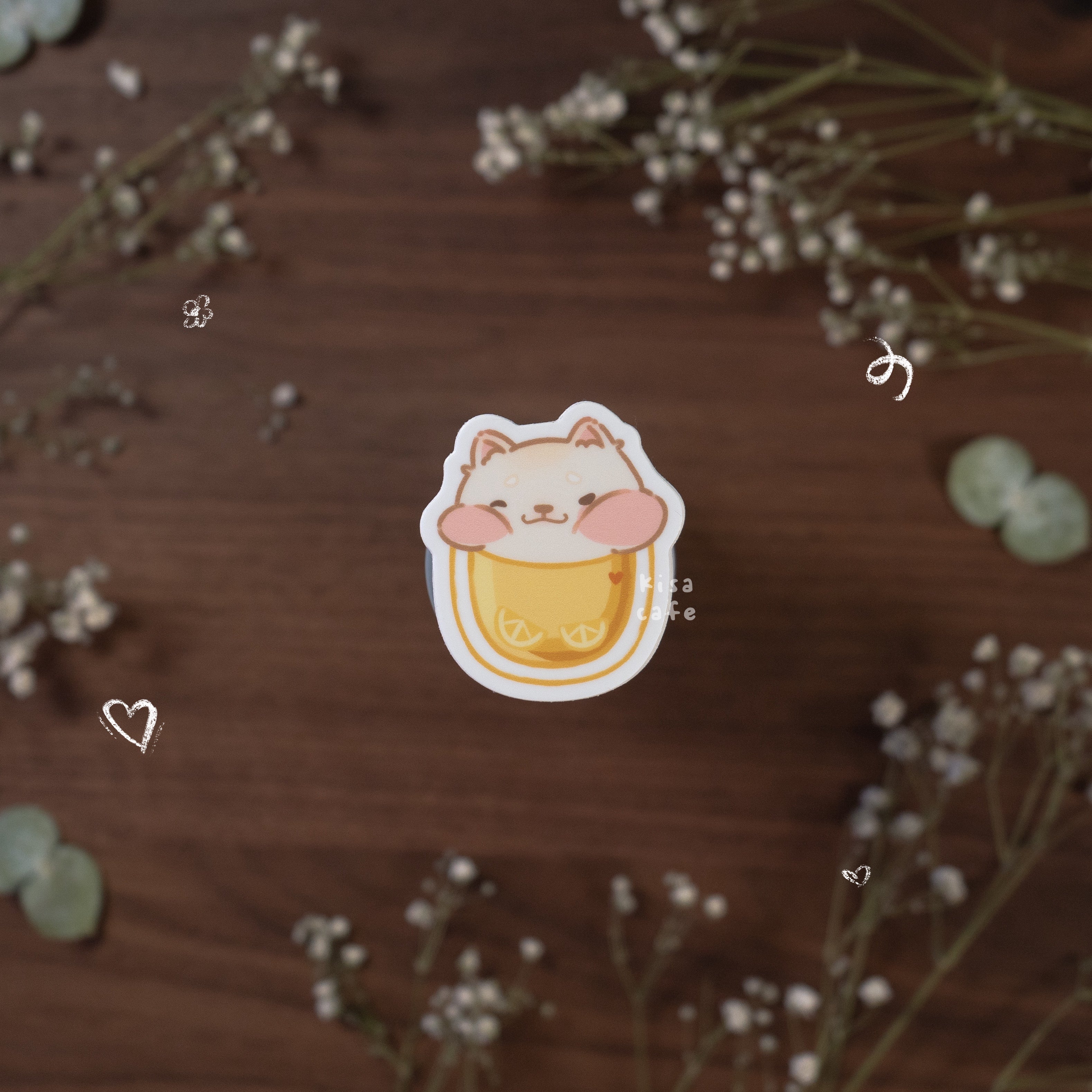 Boba Cafe: Cream Shiba Sticker