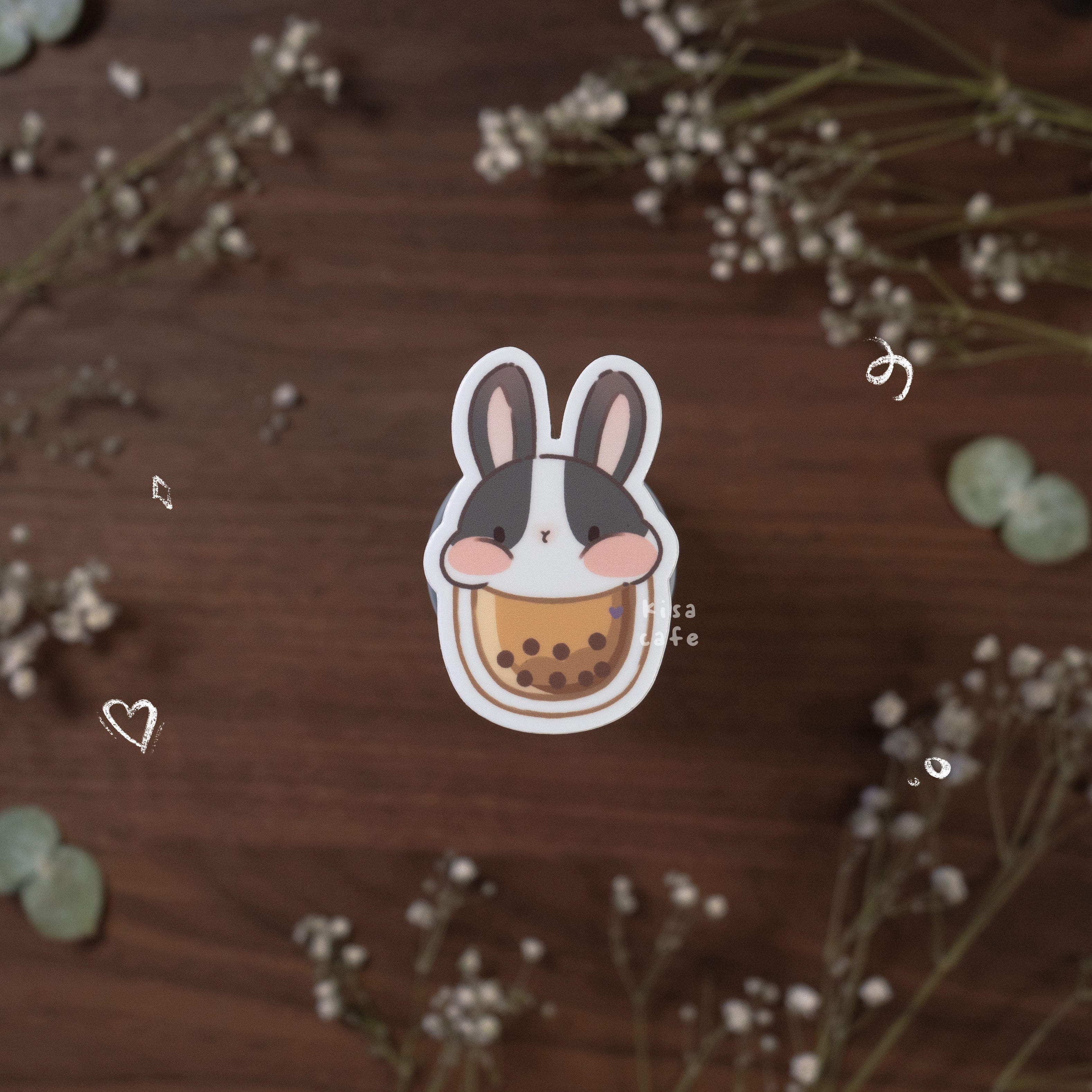 Boba Cafe: Dutch Bunny Sticker