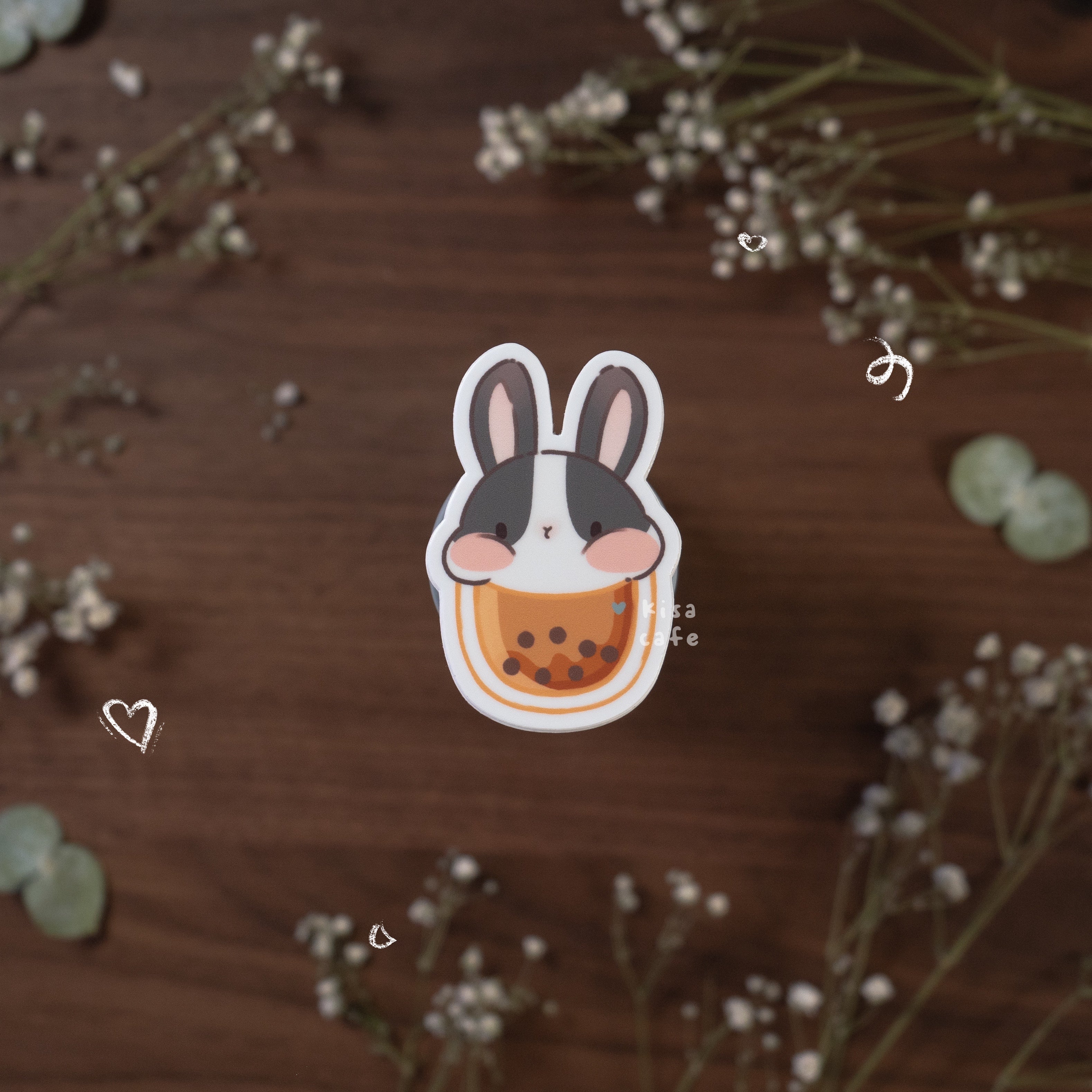 Boba Cafe: Dutch Bunny Sticker