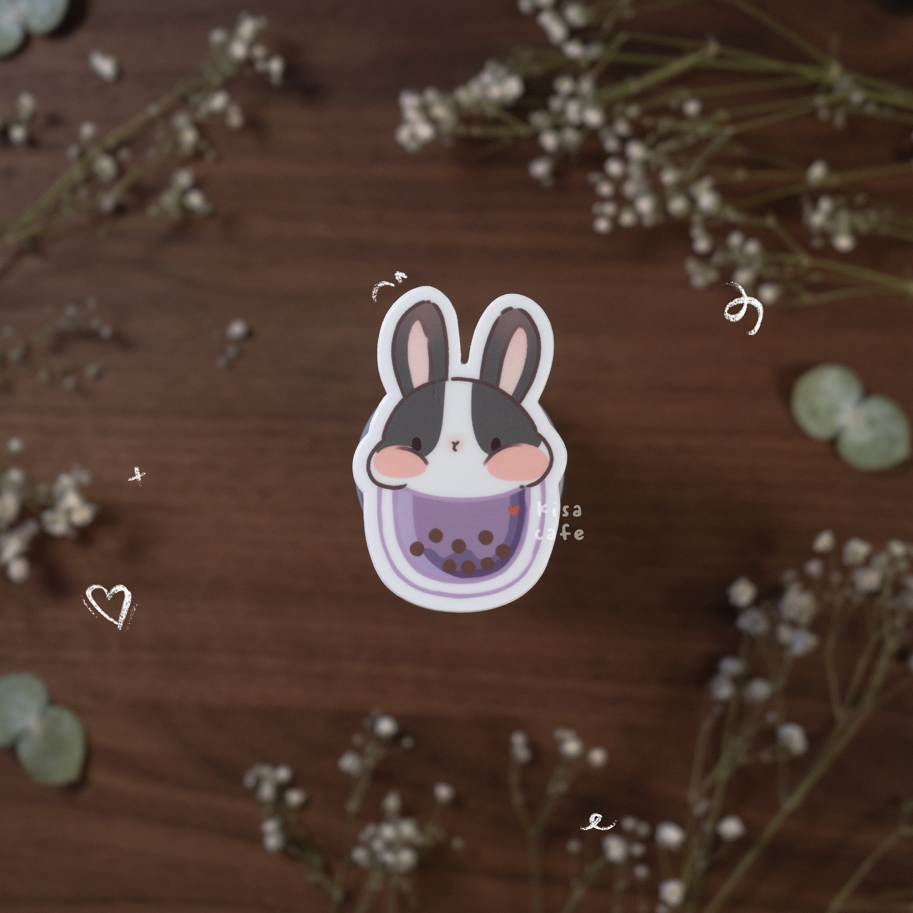 Boba Cafe: Dutch Bunny Sticker