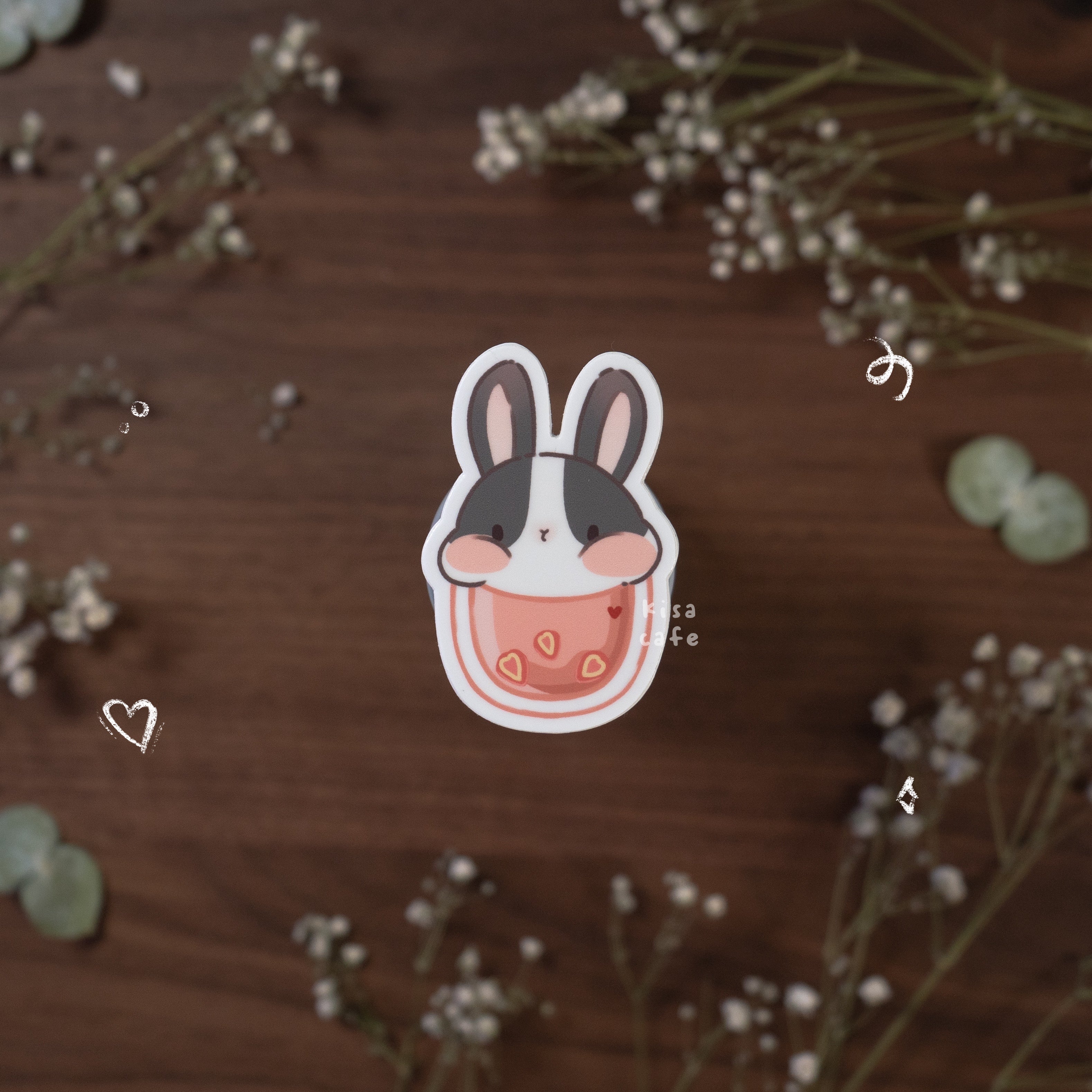 Boba Cafe: Dutch Bunny Sticker