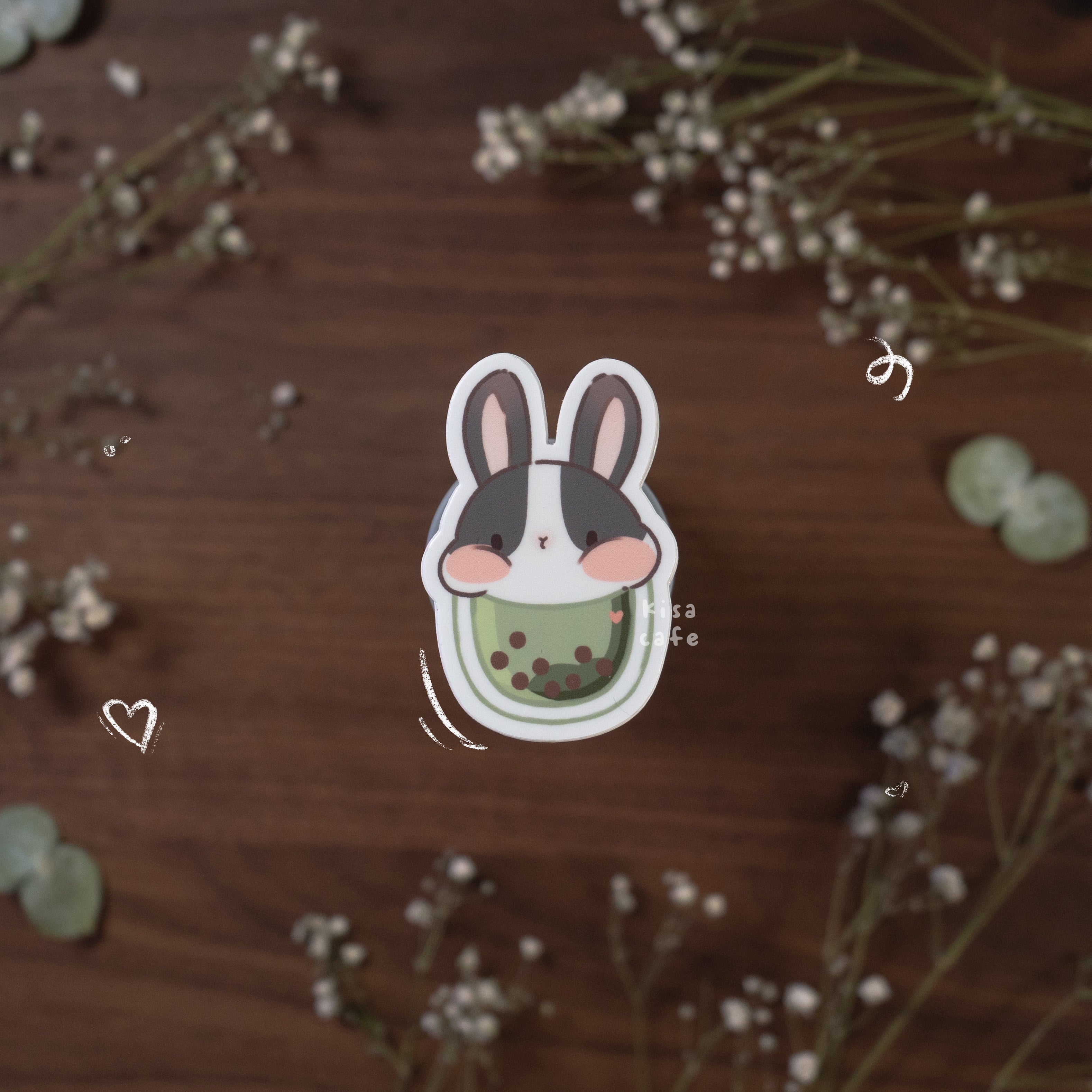 Boba Cafe: Dutch Bunny Sticker