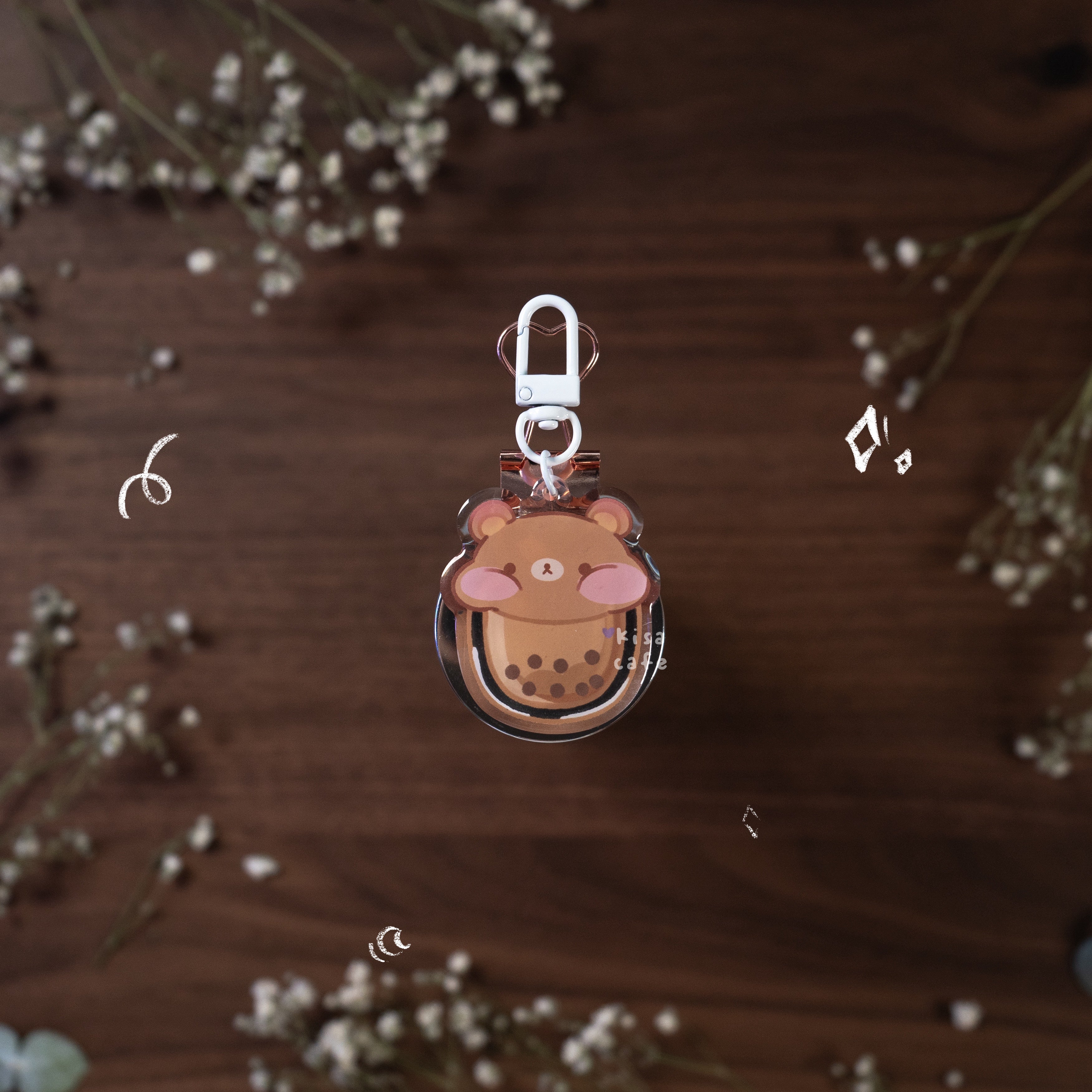 Boba Cafe: Rilakkuma Keychain