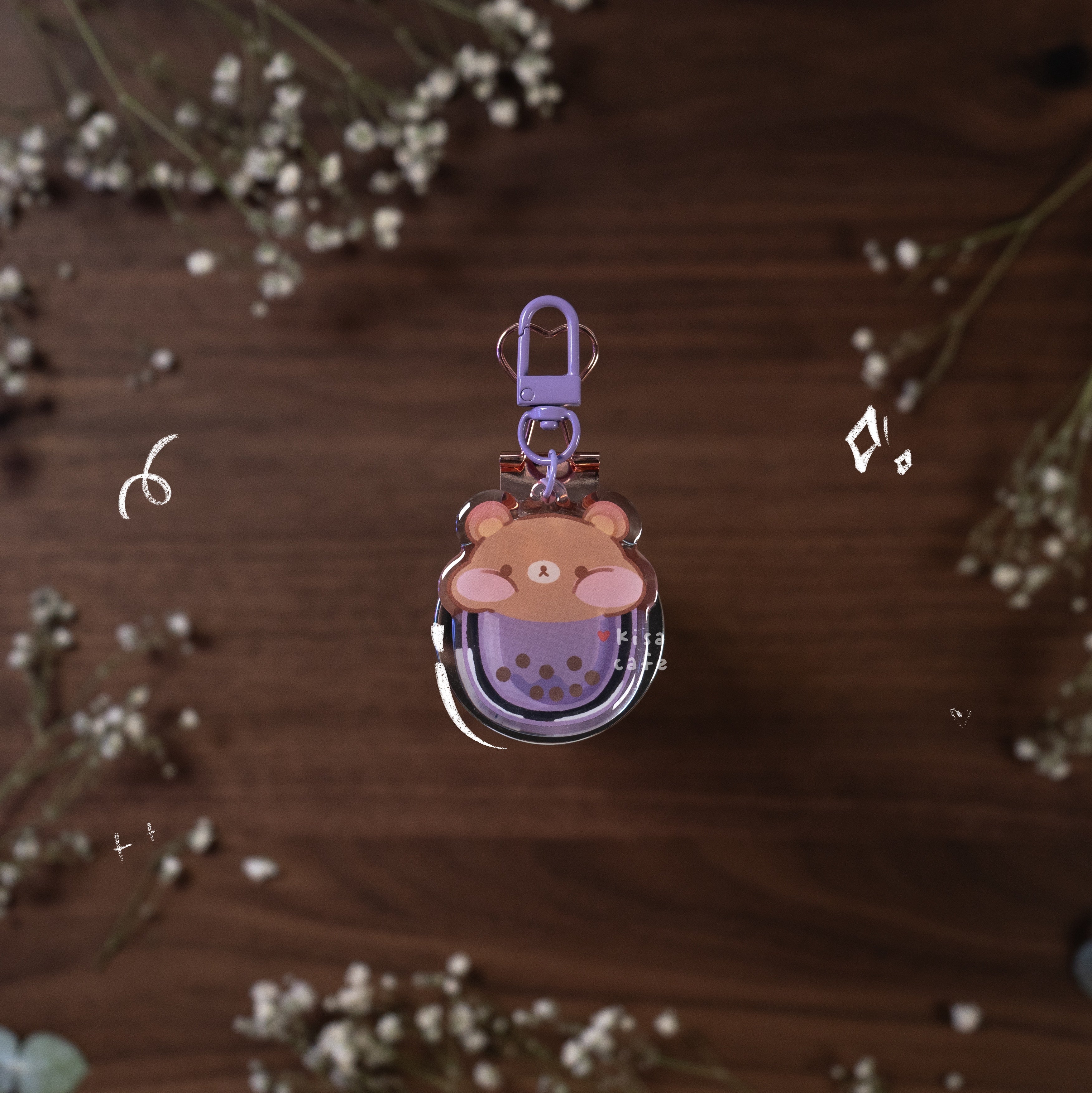 Boba Cafe: Rilakkuma Keychain