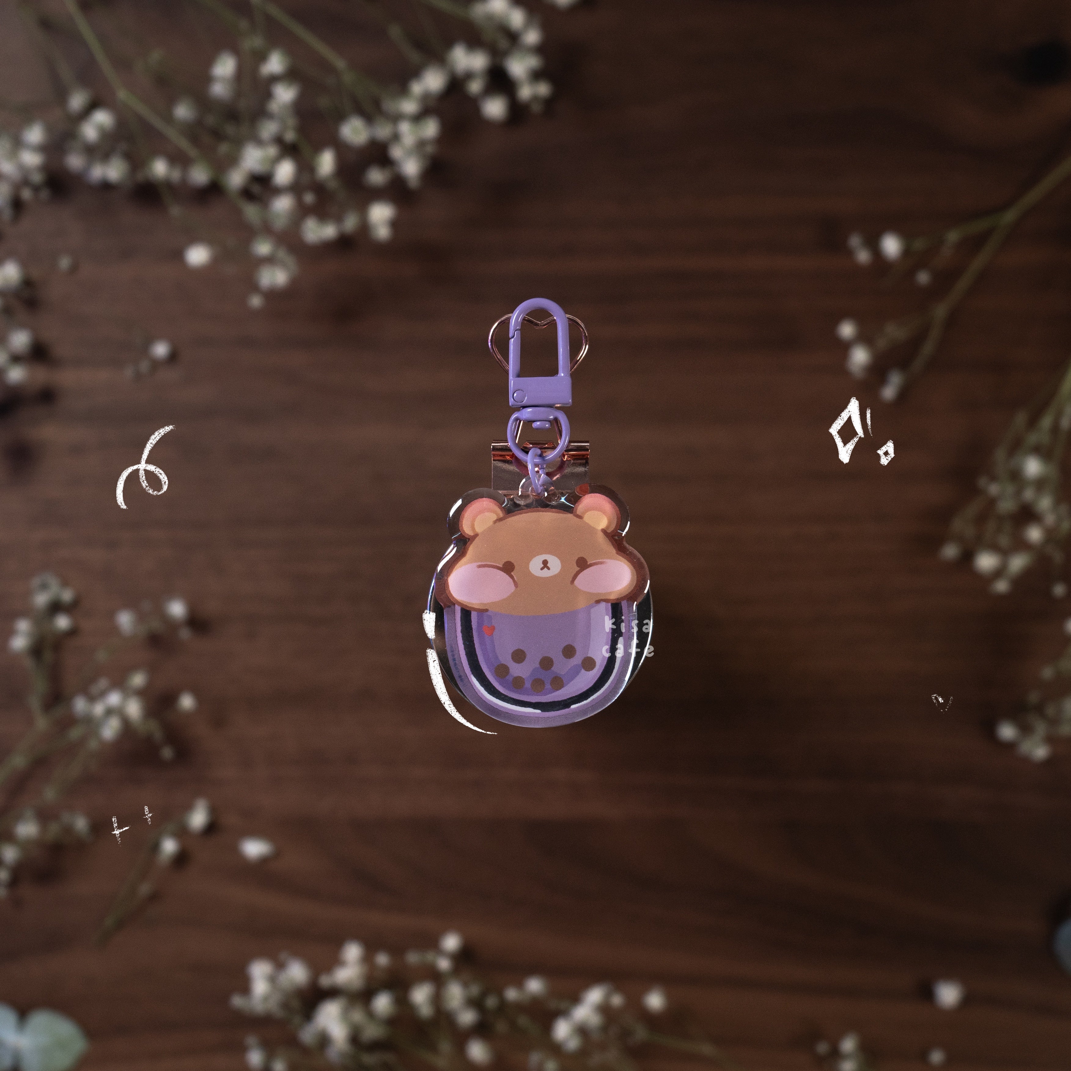 Boba Cafe: Rilakkuma Keychain