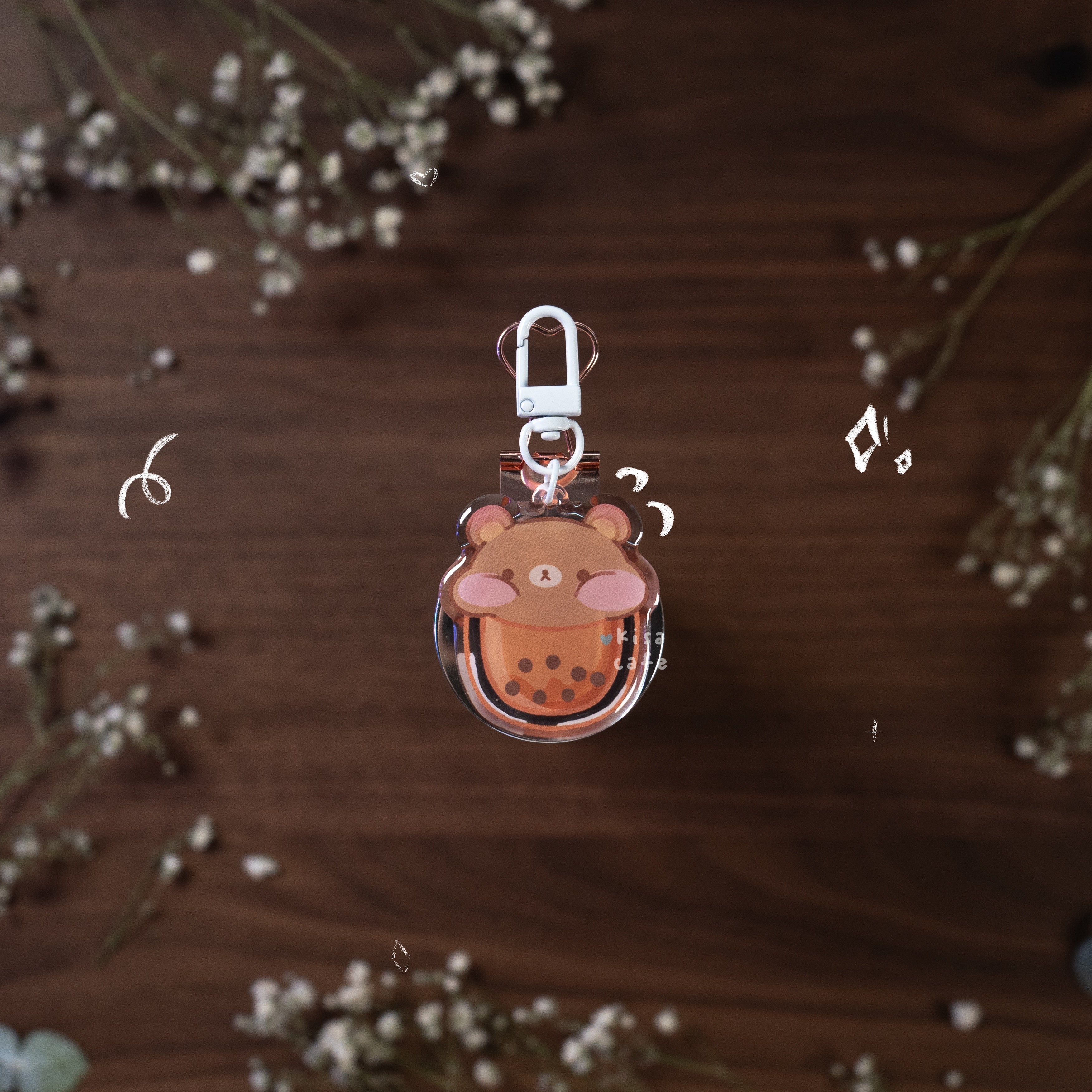 Boba Cafe: Rilakkuma Keychain