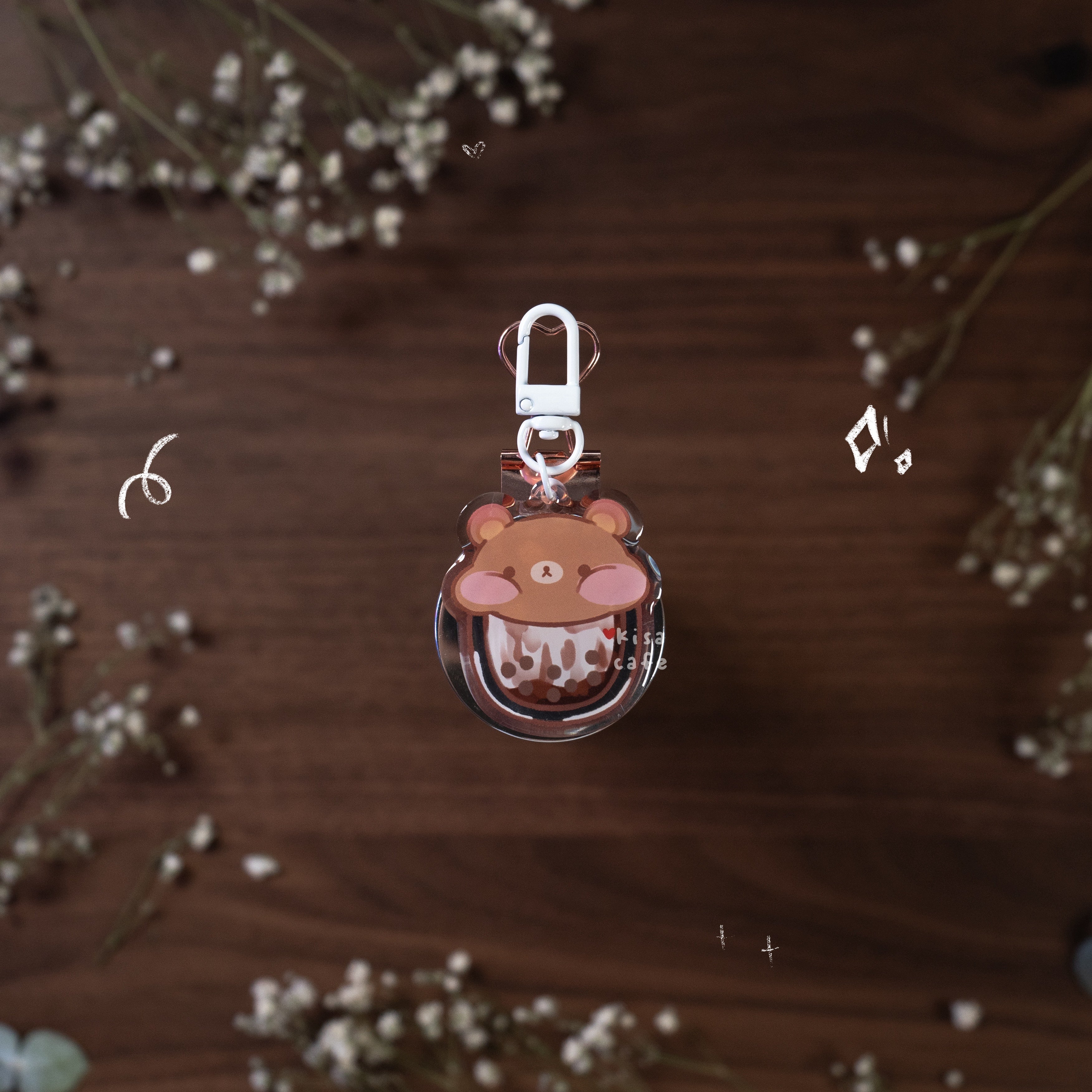 Boba Cafe: Rilakkuma Keychain