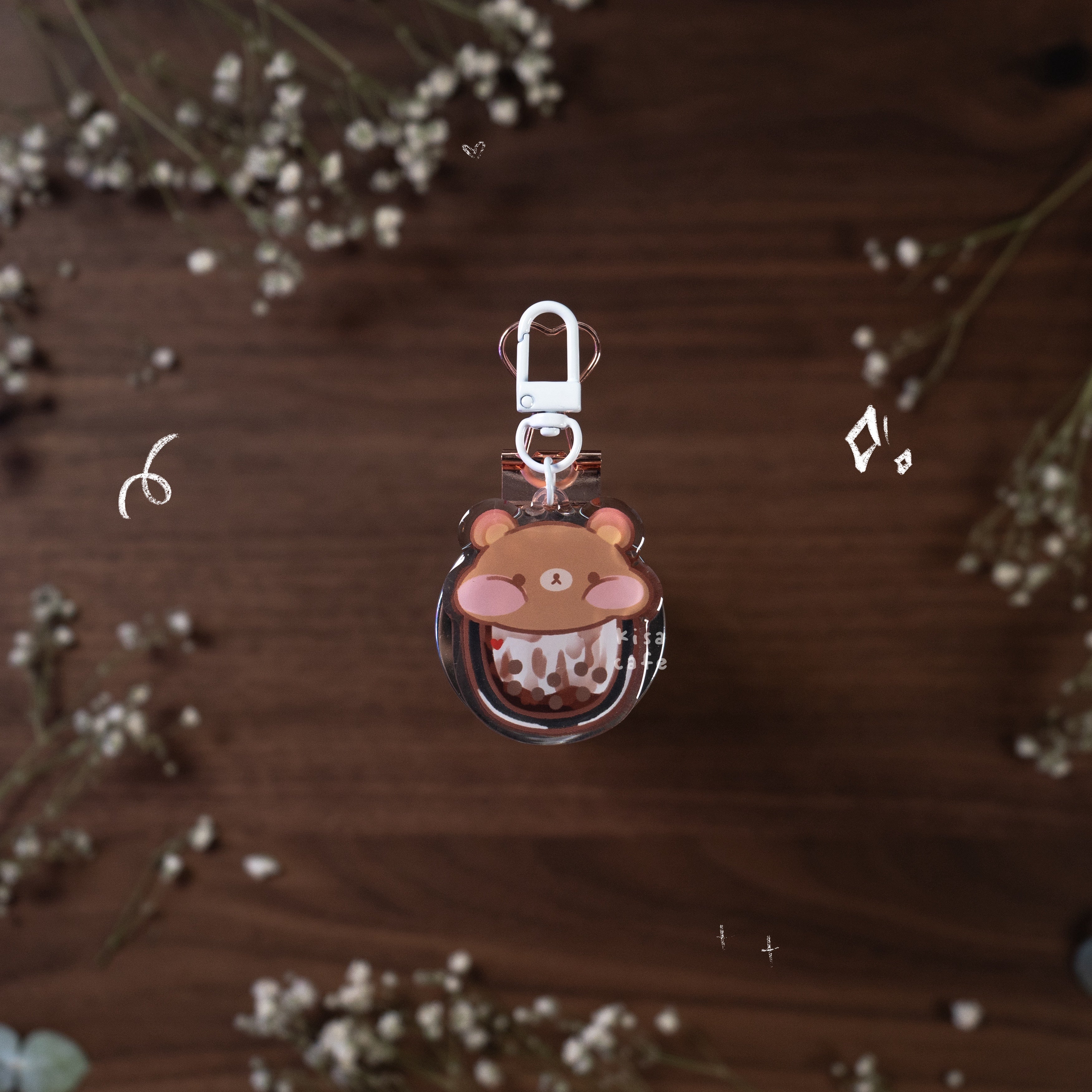 Boba Cafe: Rilakkuma Keychain