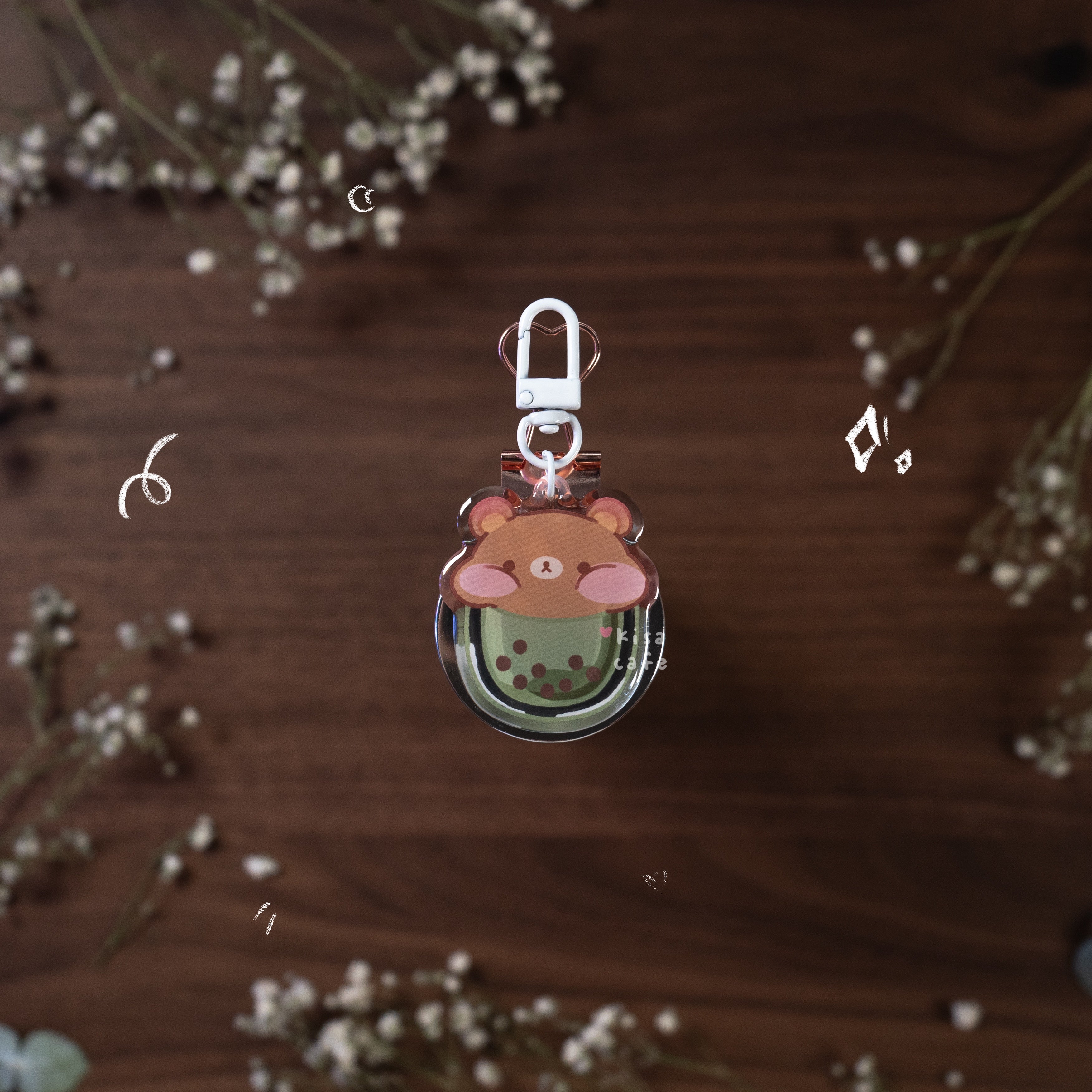 Boba Cafe: Rilakkuma Keychain