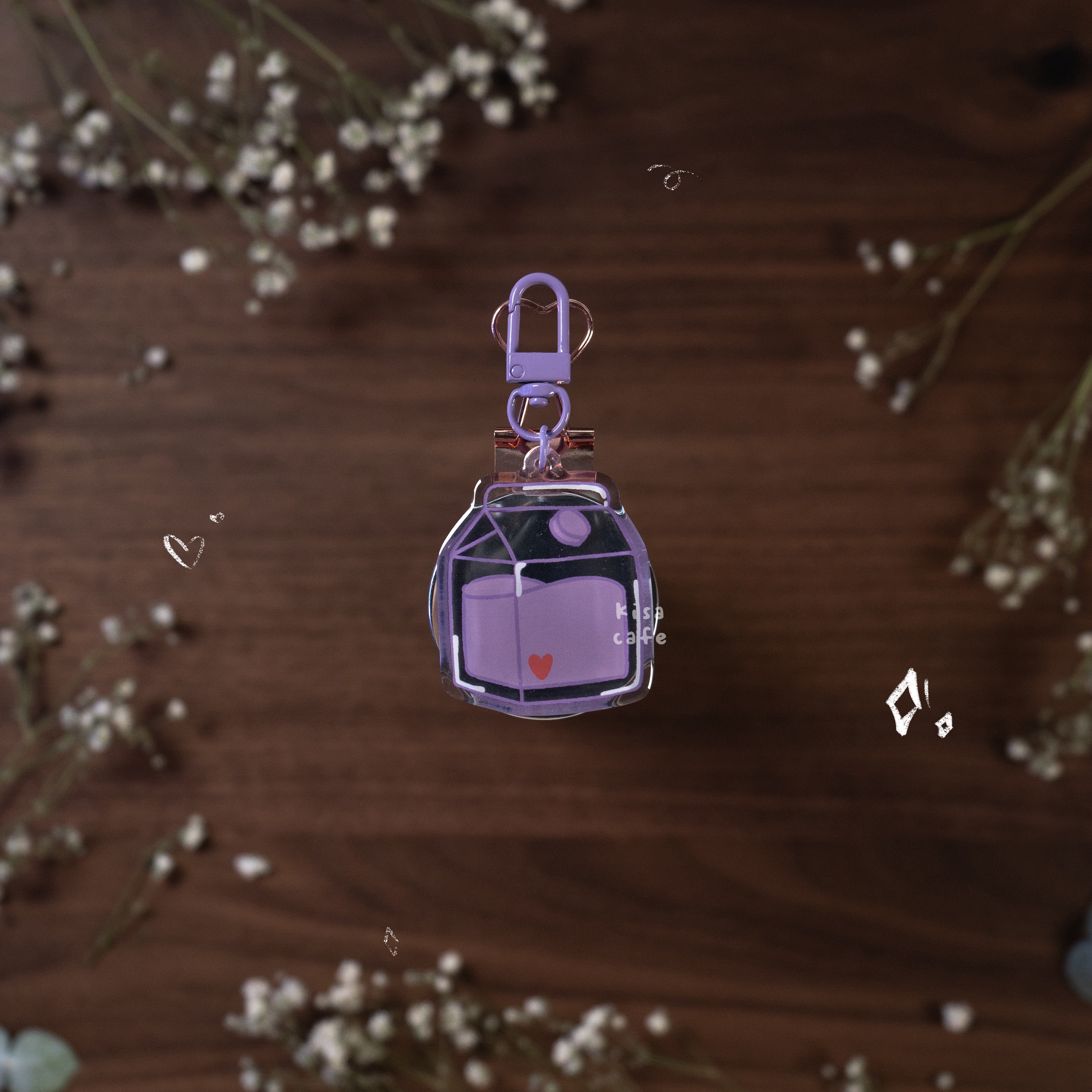 Boba Cafe: Milk Jar Keychain